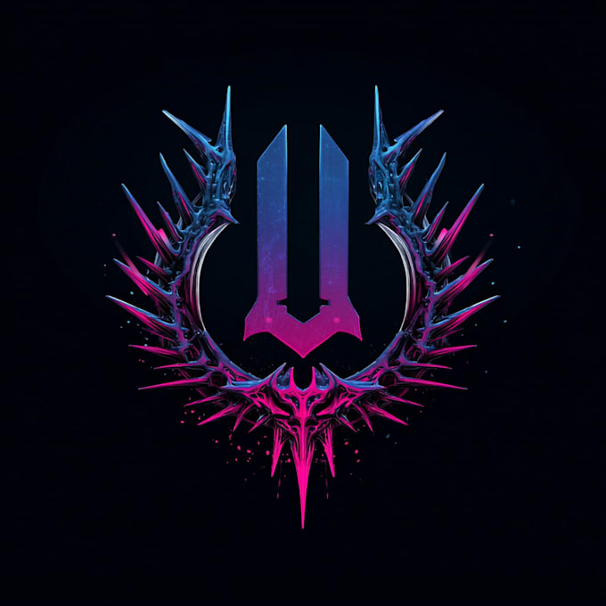 make cyberpunk logo opener