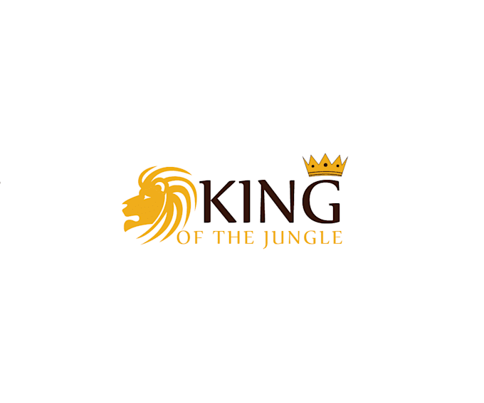 create a clean geometric lion logo