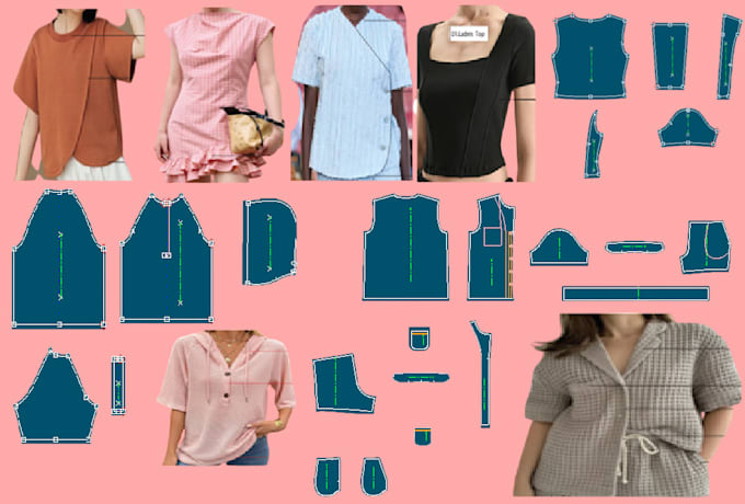 garment pattern making dxf PDF hpgl grading tech pack