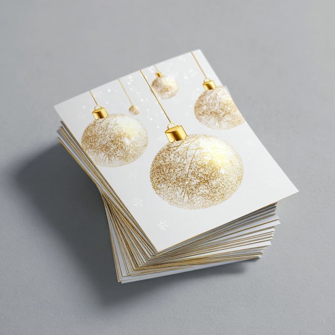 draw a beautiful illustrated christmas card