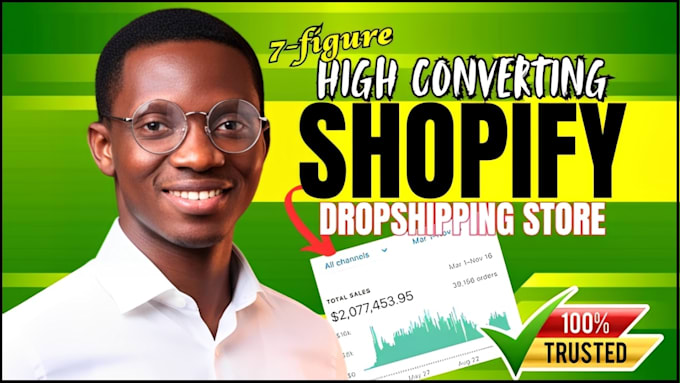 design build high converting 7 figure dropshipping shopify ecommerce store