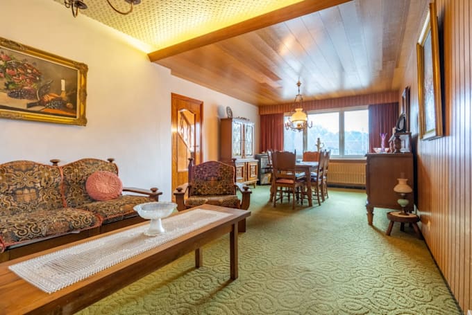 turn empty room into stage interior with virtual staging and realistic furniture