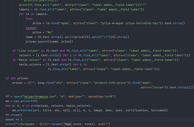 create web scraper and automation tools