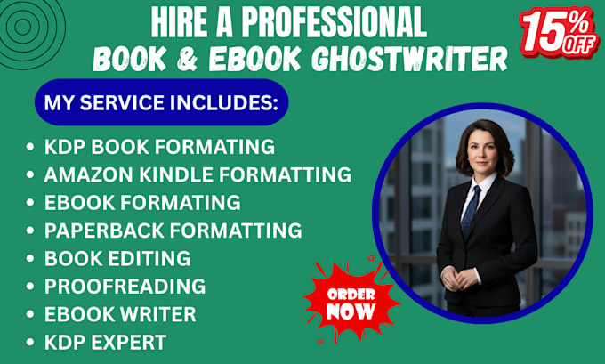 professionally edit and format your ebook for KDP publishing