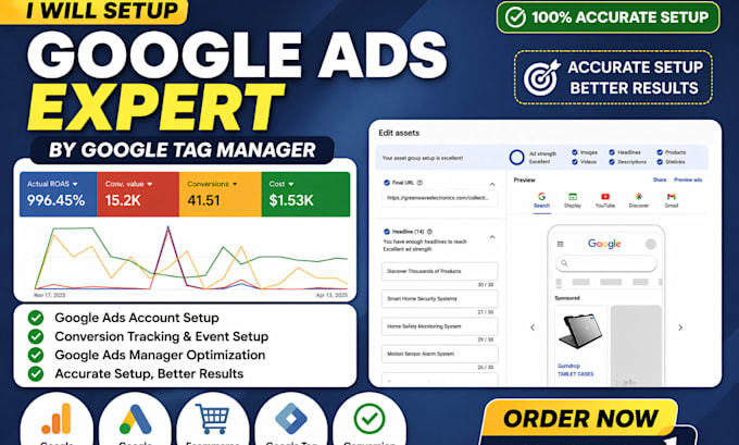 set up and manage google ads campaigns as a PPC ads manager