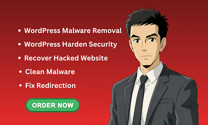 wordpress malware removal, bug fixing, clean hacked site with wordpress security