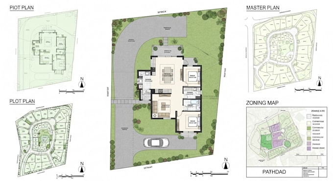 create 2d site plan, subdivision plan, plot plan master plan, zoning map rv park