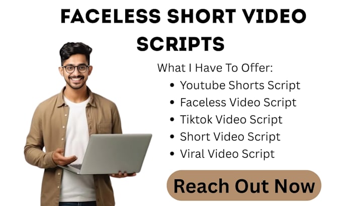 create faceless short video scripts with viral hooks for tiktok youtube shorts