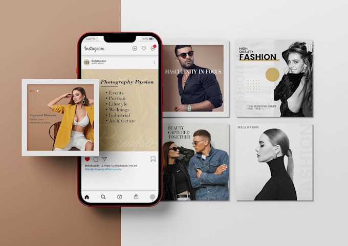 design engaging instagram, facebook and ad creatives