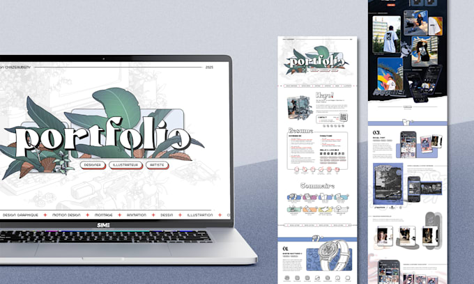 design your PDF presentation and portfolio