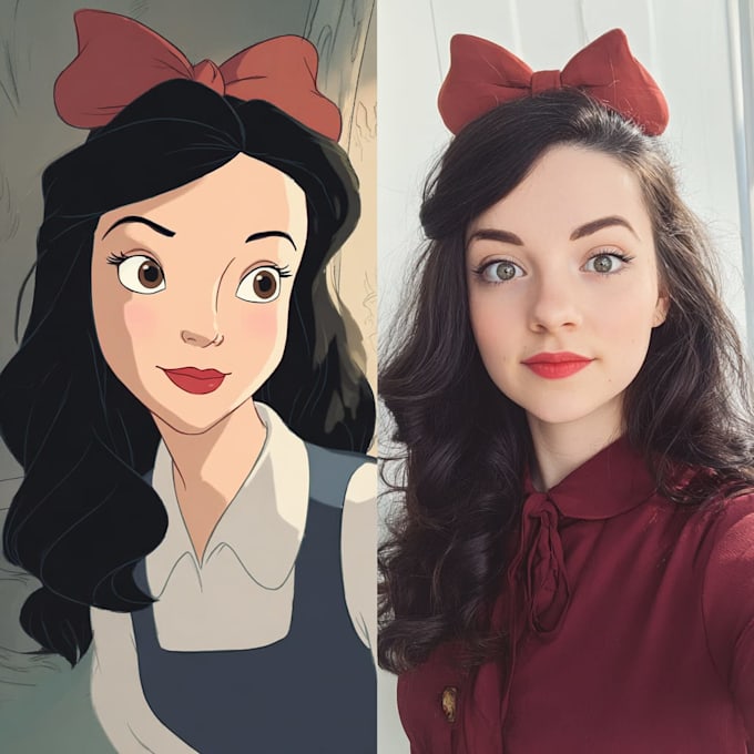 beautiful disney style portraits