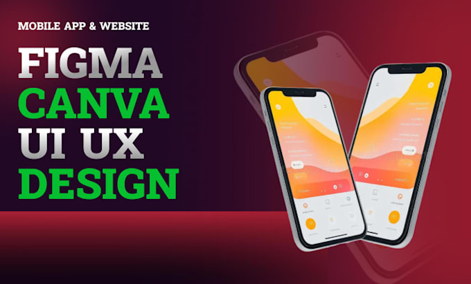 create clean and professional UI UX designs in figma