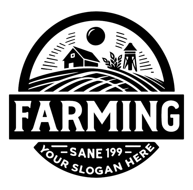 make handdrawn farms logo design