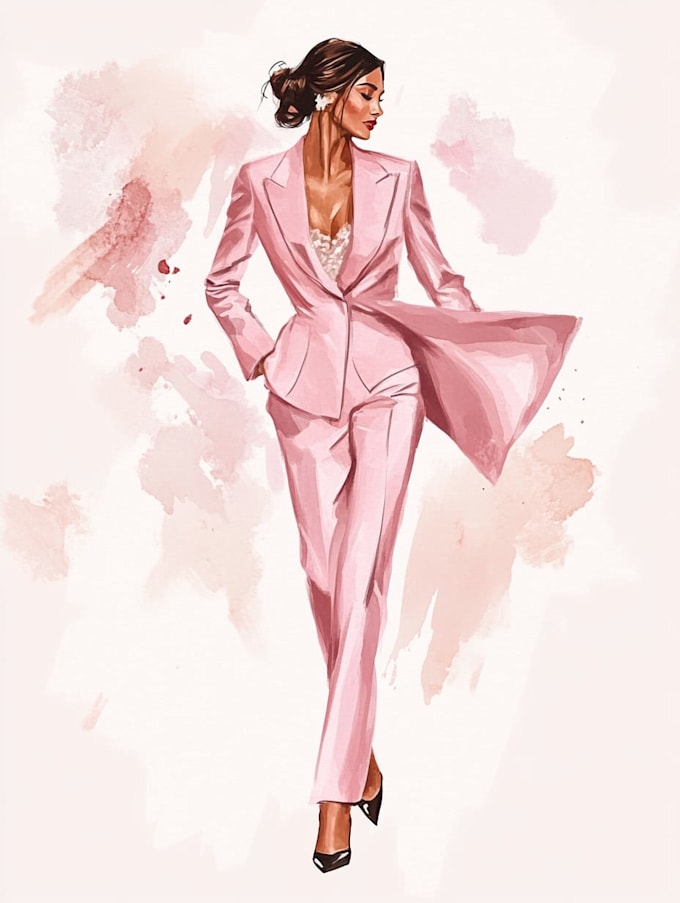 Draw fashion illustration and sketches by Megpolk | Fiverr