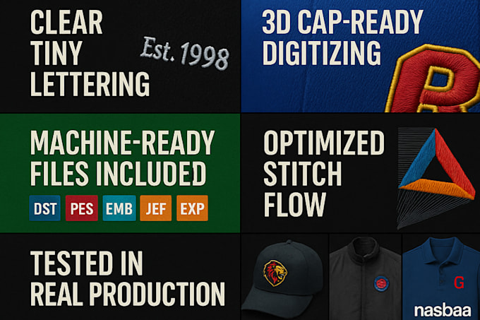 professional embroidery digitizing for dst pes emb jef