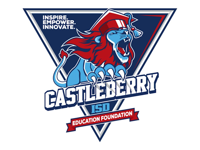 create eye catching castleberry isd education logo design