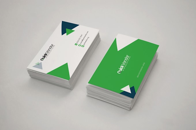 design business card and stationery design with qr code