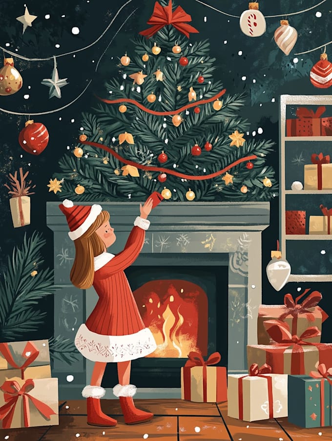 design christmas themed illustration