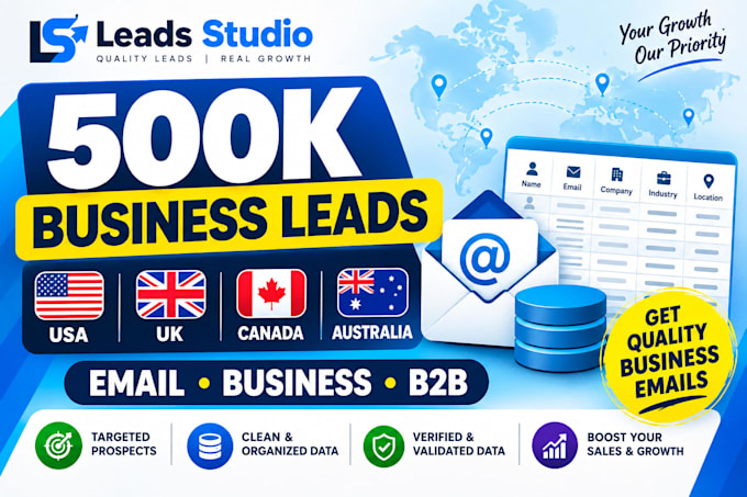 do 500k US bulk email list, valid email list for your email marketing