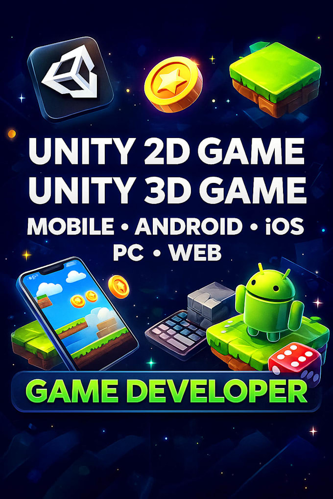 unity 2d game unity 3d game mobile game android game pc game web game developer