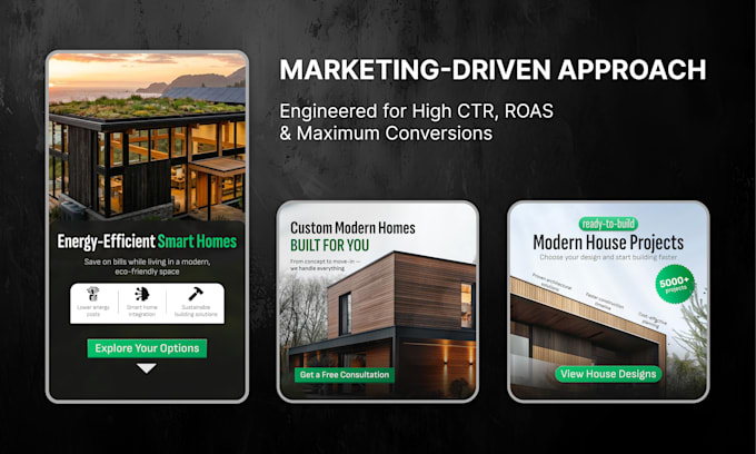 design facebook ads image, ad creatives built to convert