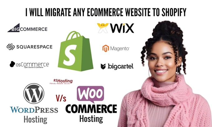 migrate any ecommerce website to shopify with full store transfer and setup
