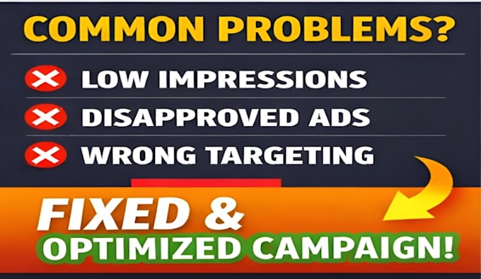 fix google ads low impressions, clicks and campaign issues