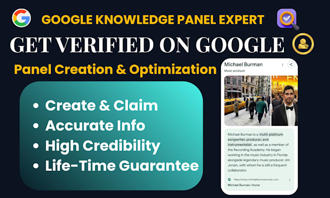 create your google knowledge panel with verified public details