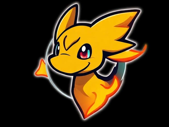 create amazing pokemon or gaming logo for your stream