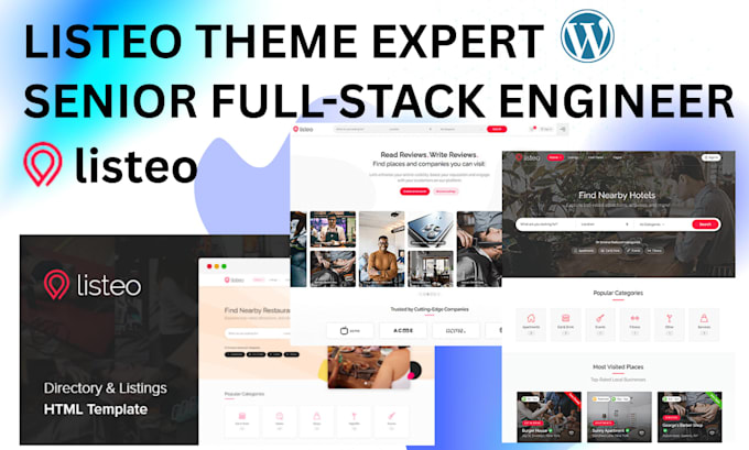develop a custom directory, or booking site site with the listeo theme