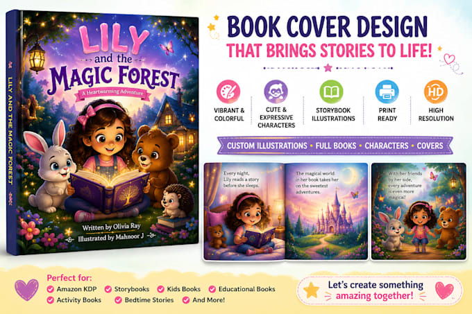 create children book illustrations and storybook covers