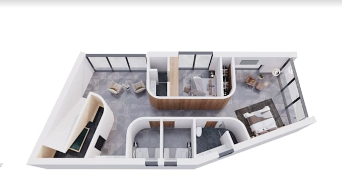 construct 3d residential layout,render floorplan to realistic image,walkthrough