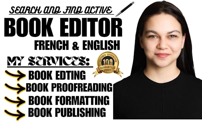 do french book editing, proofread, typeset, format for kdp ebook publishing