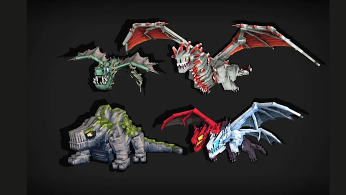 transform your minecraft server  with custom 3d models and assets