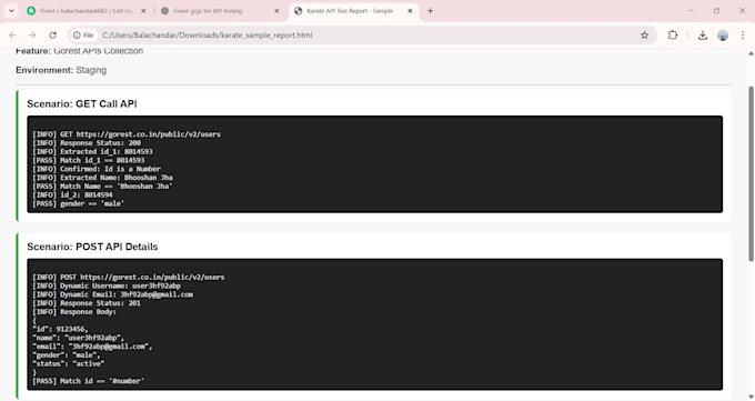 perform sit,e2e,performance testing for rest apis