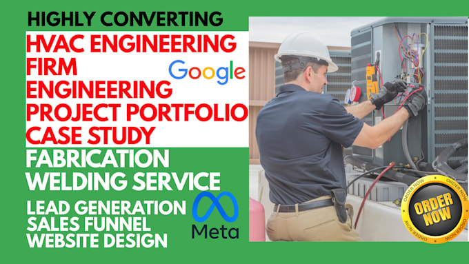 generate hvac engineering firm engineering project portfolio leads and a website