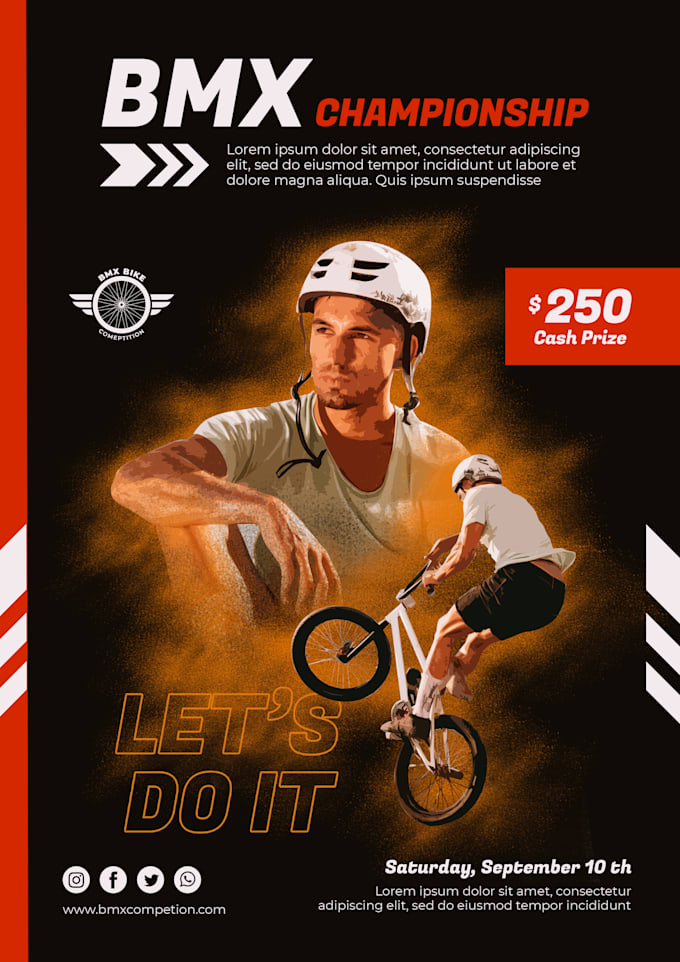 design sports event flyer