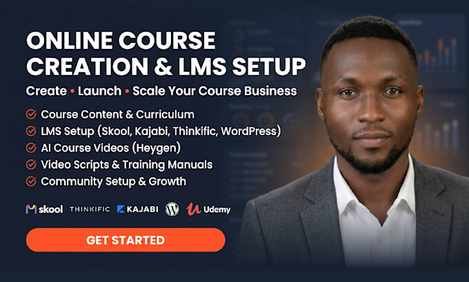 online course content creation, udemy course videos, lesson plan, course website