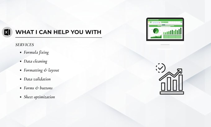 fix excel formulas, clean data, and format spreadsheets