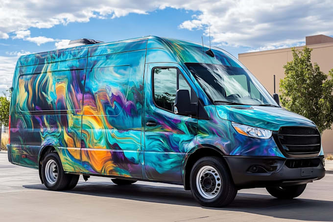 car wrap design, van wrap design, vehicle