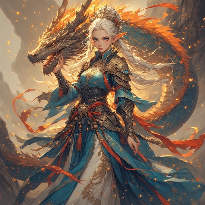 draw your custom dnd character illustration