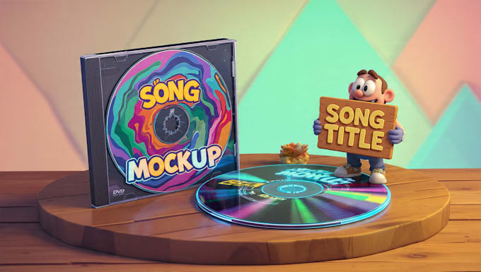 draw eye catching cartoon album cover