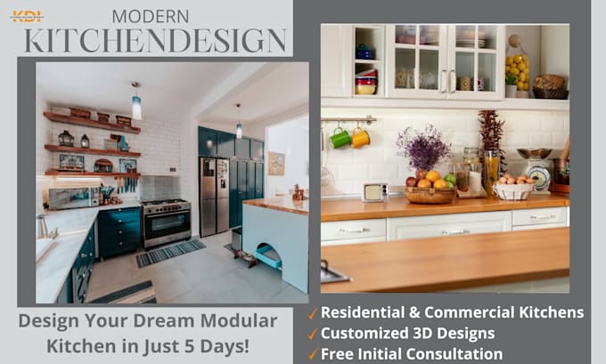 design a modern modular kitchen layout