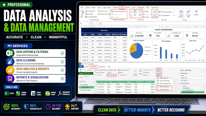 expert in data cleaning, sorting, merging and formatting