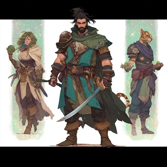 draw fantasy character illustration