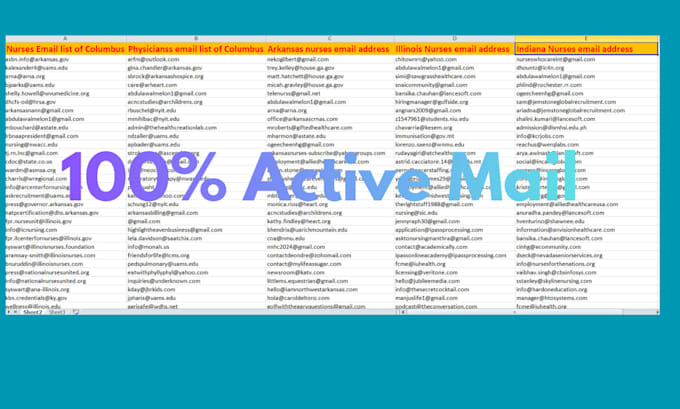 provide accurate, fresh and active email collection services