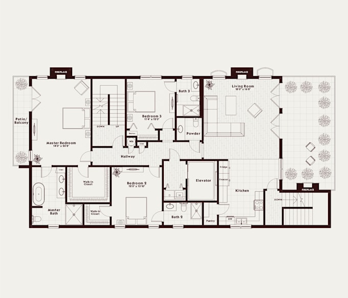 create professional 2d floor plans for real estate marketing
