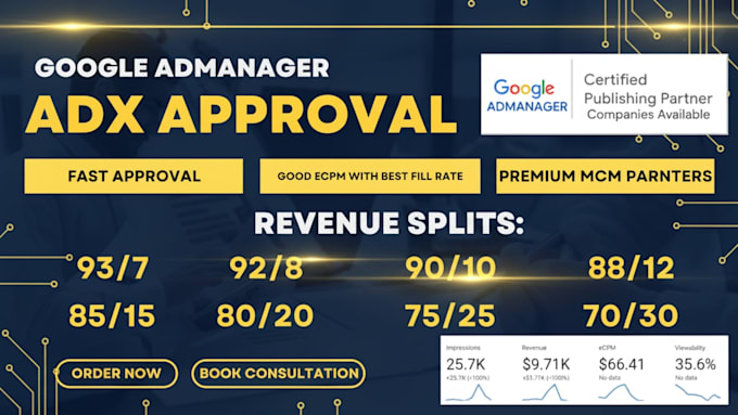 provide fast guaranteed google adx approval ma and mi