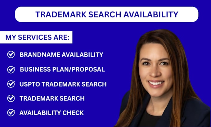 perform uspto trademark search, availability check and filing support