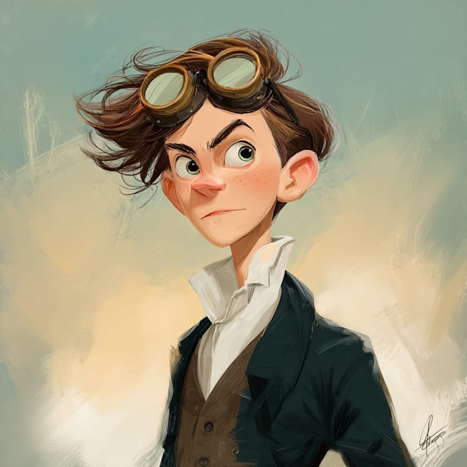create a beautiful character artwork for you